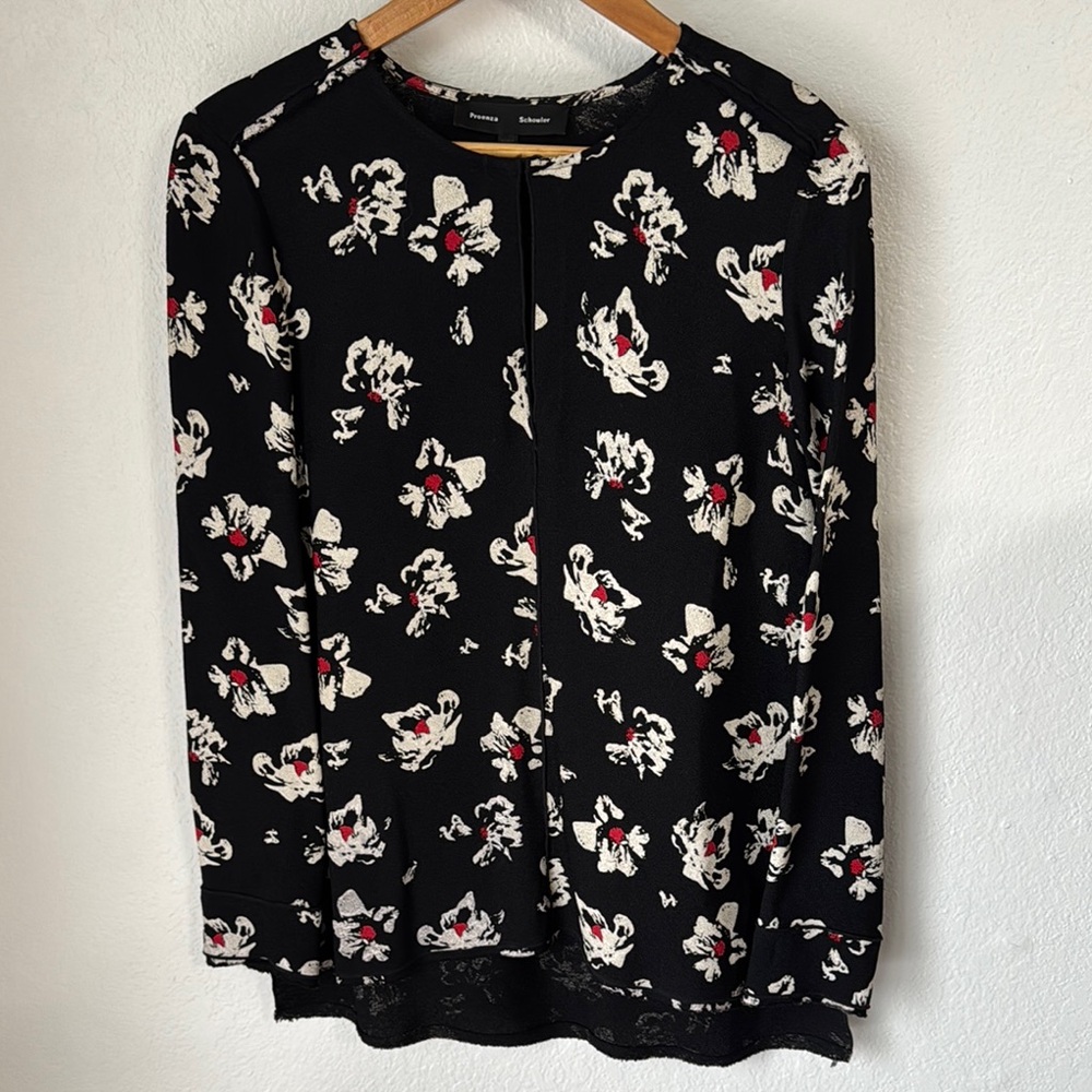 Proenza Schouler Floral‎ Keyhole Top